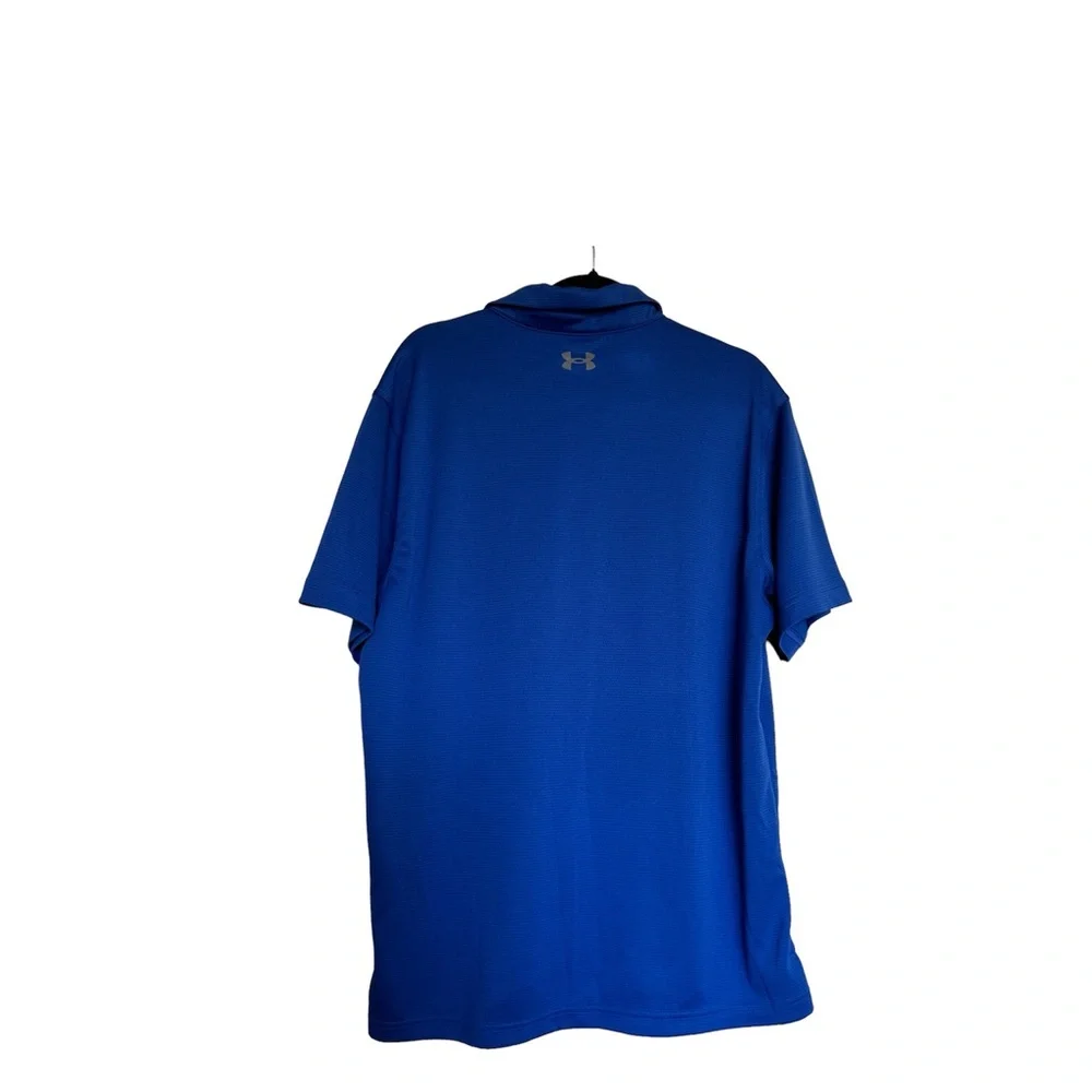 Under Armour‎ Royal Blue Polo Sz XL Men’s Tech - Picture 2 of 5